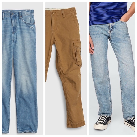 Gap Boys Jeans Cargo Pants Bundle 10 - Picture 1 of 6